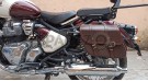 Fit For Royal Enfield Classic 650 Brown Color Bags With Saddle Stay Mounting - SPAREZO
